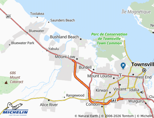 Kaart MICHELIN Mount Low - ViaMichelin