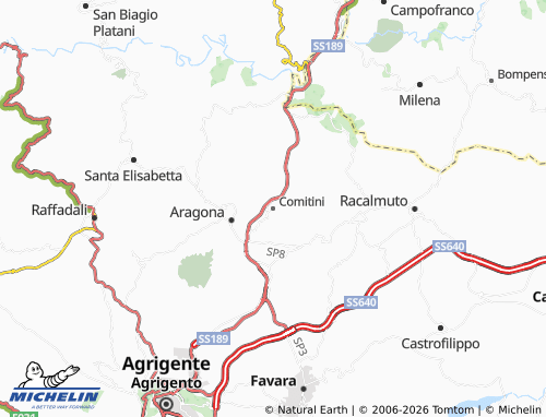 Carte MICHELIN Comitini - ViaMichelin