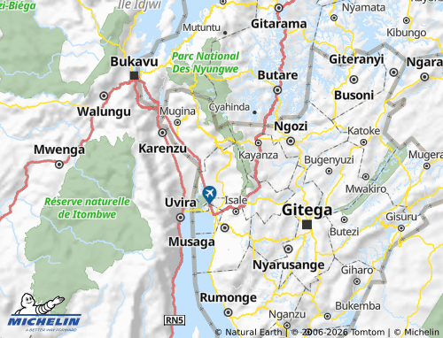 Carte MICHELIN Bubanza - ViaMichelin