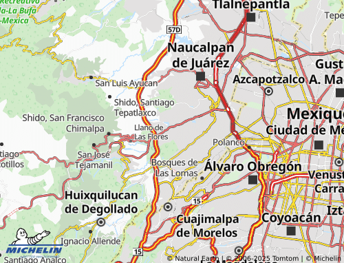 MICHELIN Isidro Fabela map - ViaMichelin