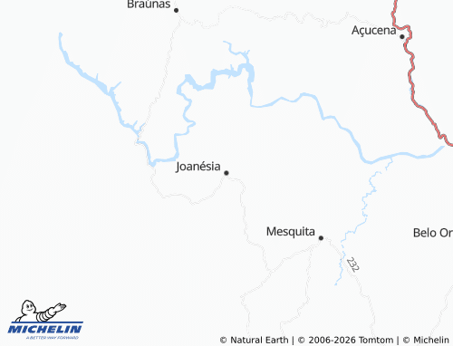 Mappa MICHELIN Joanésia - ViaMichelin