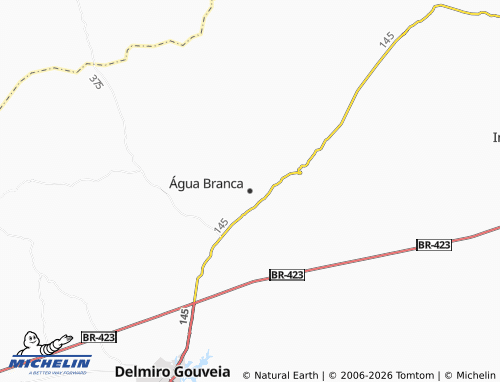 Mapa MICHELIN Água Branca - ViaMichelin