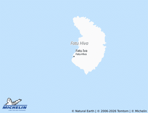 MICHELIN Fatu-Hiva map - ViaMichelin