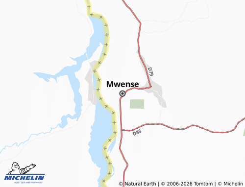 Mapa MICHELIN Mwense - ViaMichelin