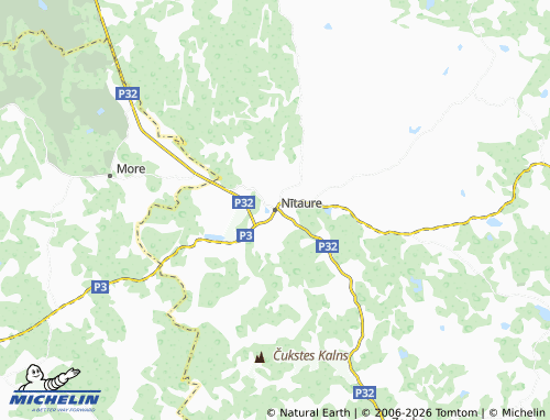 Mapa MICHELIN Nītaures pagasts - ViaMichelin