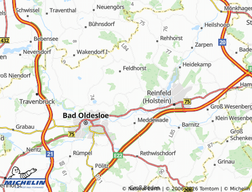 MICHELIN Steinfeld map - ViaMichelin