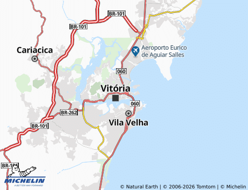 MICHELIN Praia do Suá map - ViaMichelin