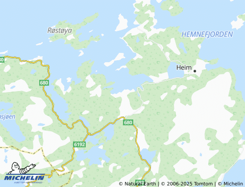 Carte MICHELIN Hellandsjøen - ViaMichelin