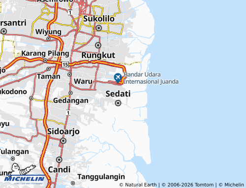 MICHELIN Gisik Cemandi map - ViaMichelin