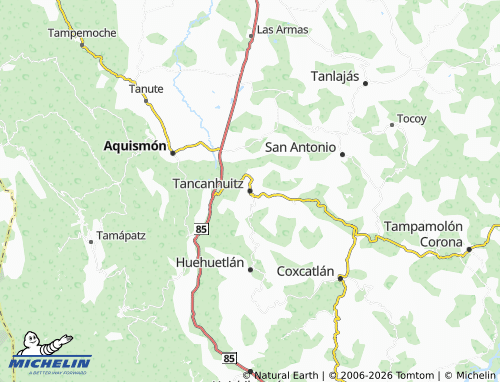 Mapa MICHELIN Tancanhuitz - ViaMichelin