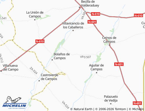 Carte MICHELIN Villalán de Campos - ViaMichelin