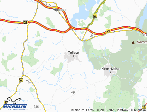 Mappa MICHELIN Tølløse - ViaMichelin