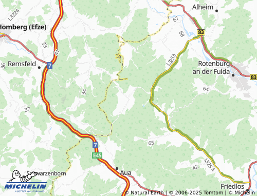 MICHELIN Ersrode map - ViaMichelin