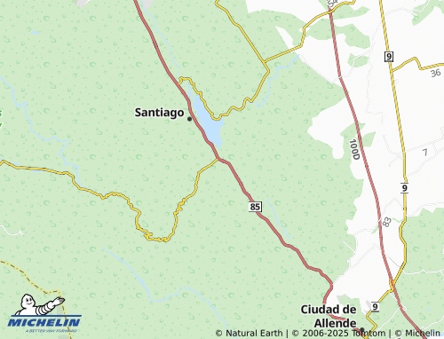 MICHELIN Bosques de San José map - ViaMichelin