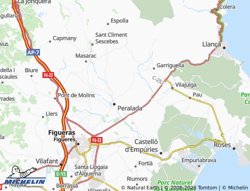 Carte MICHELIN Peralada Golf Club - ViaMichelin