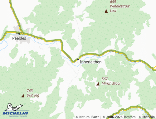 Mappa MICHELIN Innerleithen - ViaMichelin