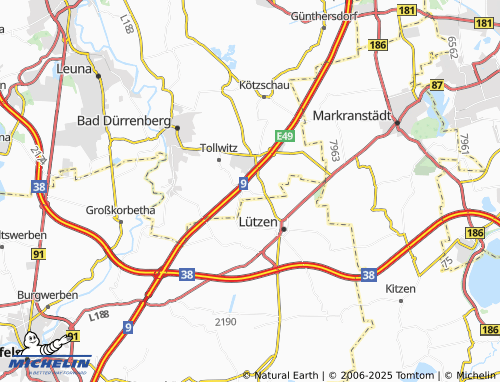 Kaart MICHELIN Zöllschen - ViaMichelin