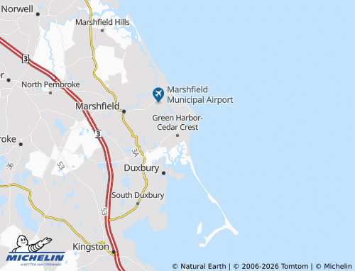 Mapa MICHELIN Green Harbor-Cedar Crest - ViaMichelin