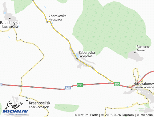 MICHELIN-Landkarte Zaborovka - ViaMichelin