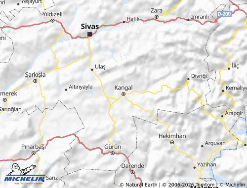 Mappa MICHELIN Kangal - ViaMichelin