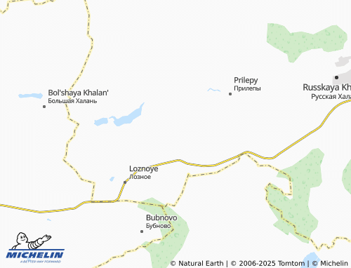 MICHELIN Verkhneye Kuz'kino map - ViaMichelin