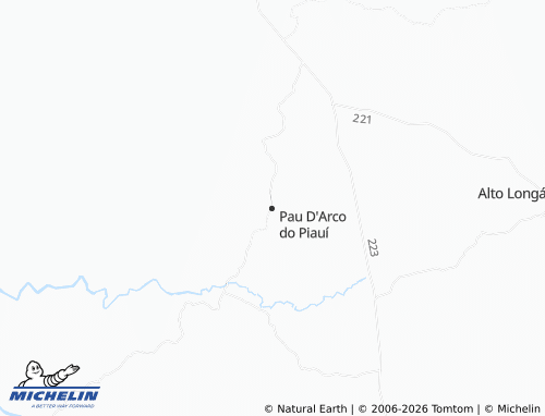Mappa MICHELIN Pau D'Arco do Piauí - ViaMichelin
