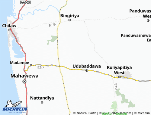 MICHELIN Ihala Yagamwela map - ViaMichelin