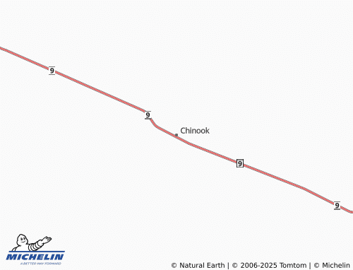 Carte MICHELIN Chinook - ViaMichelin