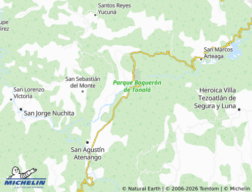Mapa MICHELIN Santo Domingo Tonalá Centro - ViaMichelin
