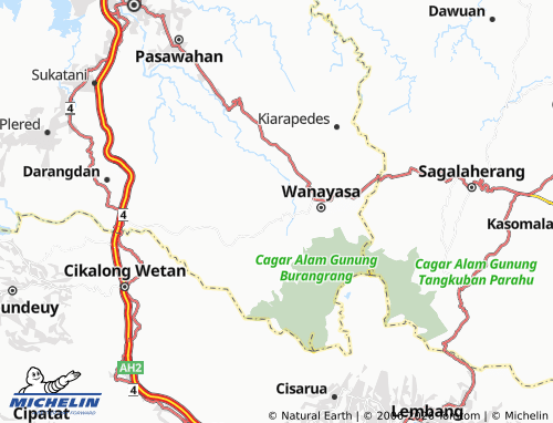 MICHELIN-Landkarte Nangerang - ViaMichelin