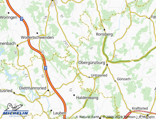 MICHELIN Hopferbach map - ViaMichelin