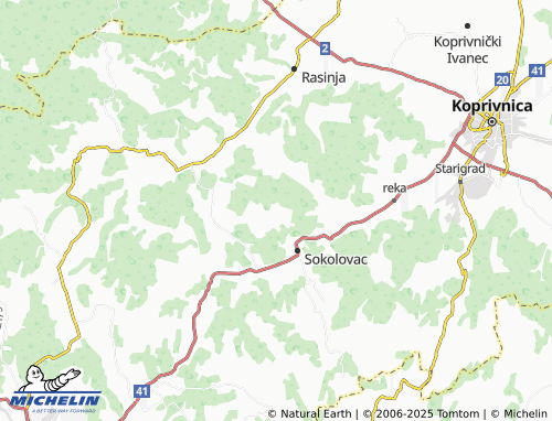 MICHELIN Grdak map - ViaMichelin