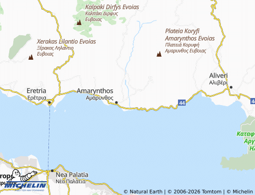 MICHELIN Koukaki map - ViaMichelin