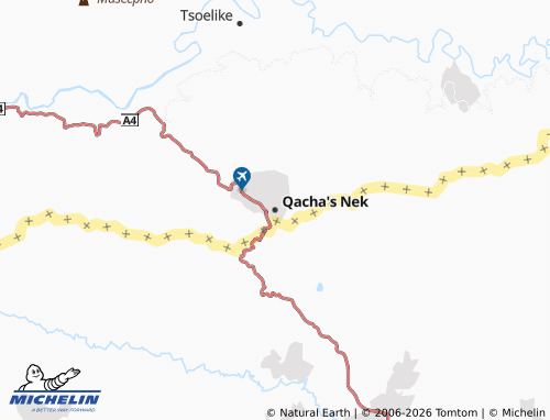 Kaart MICHELIN Qacha's Nek - ViaMichelin