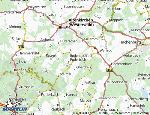 MICHELIN Lautzert map - ViaMichelin