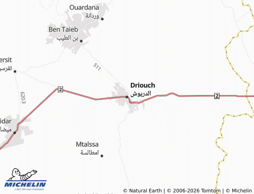 Mappa MICHELIN al-Dareewush - ViaMichelin