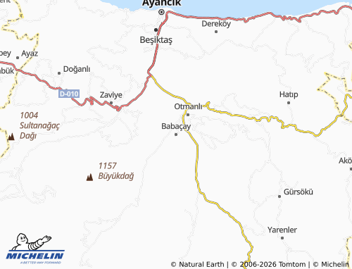 MICHELIN Babaçay map - ViaMichelin