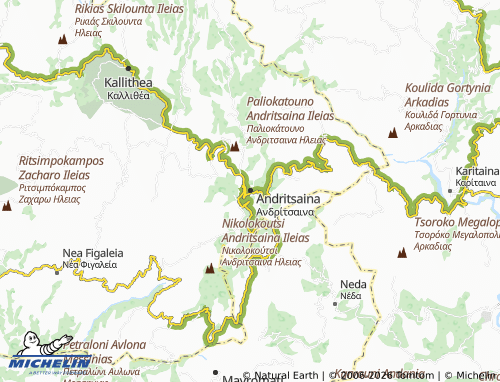 Carte MICHELIN Andritsaina - ViaMichelin