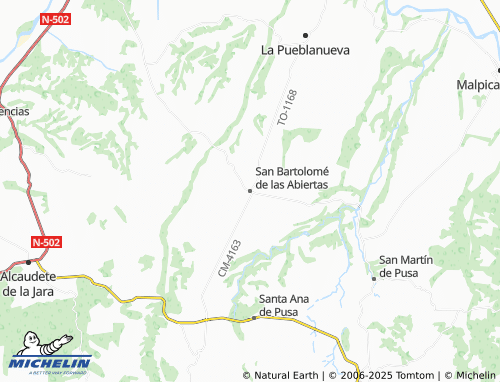 MICHELIN San Bartolomé de las Abiertas map - ViaMichelin