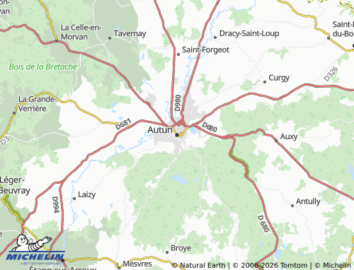 Carte MICHELIN Autun - ViaMichelin