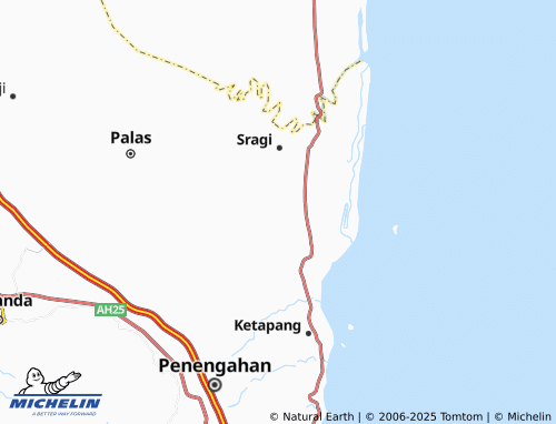 MICHELIN Sumber Agung map - ViaMichelin