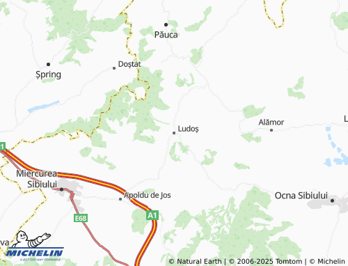MICHELIN Ludoș map - ViaMichelin