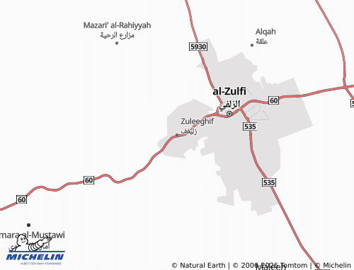 Carte MICHELIN Zuleeghif - ViaMichelin