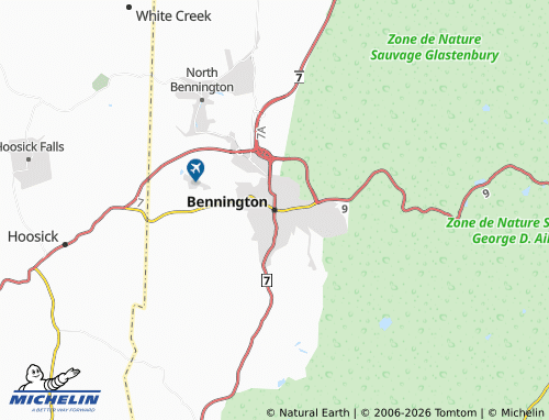 Kaart MICHELIN Bennington - ViaMichelin