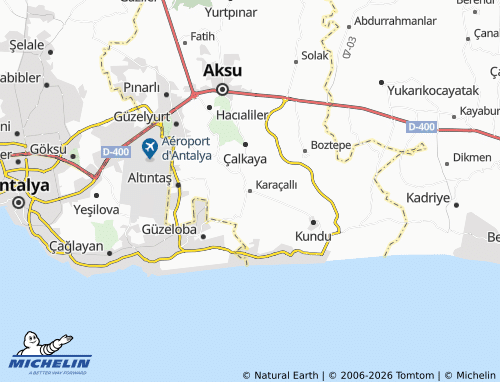 MICHELIN Karaçallı map - ViaMichelin