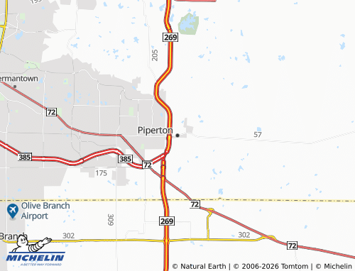 Mapa MICHELIN Piperton - ViaMichelin