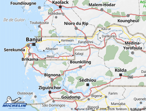 Mappa MICHELIN Foni Jarrol - ViaMichelin