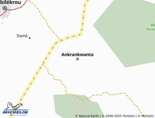 MICHELIN Ankrankwanta map - ViaMichelin
