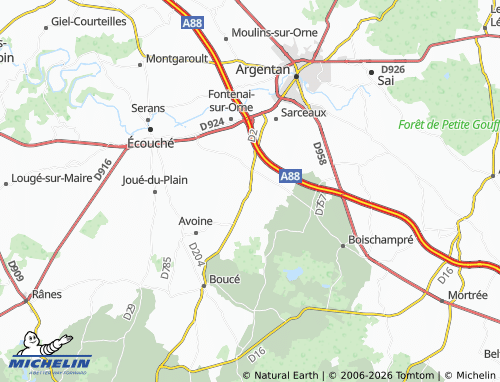 Mapa MICHELIN Fleuré - ViaMichelin