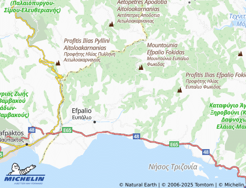 MICHELIN Filothei map - ViaMichelin